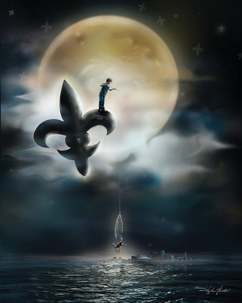 Moonlight Crabbin' Print