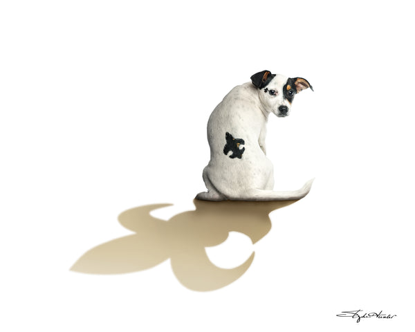 Fleur dog lis Print