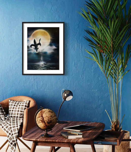 Moonlight Crabbin' Print