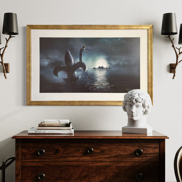 Moonlight Crabbin' Landscape Print