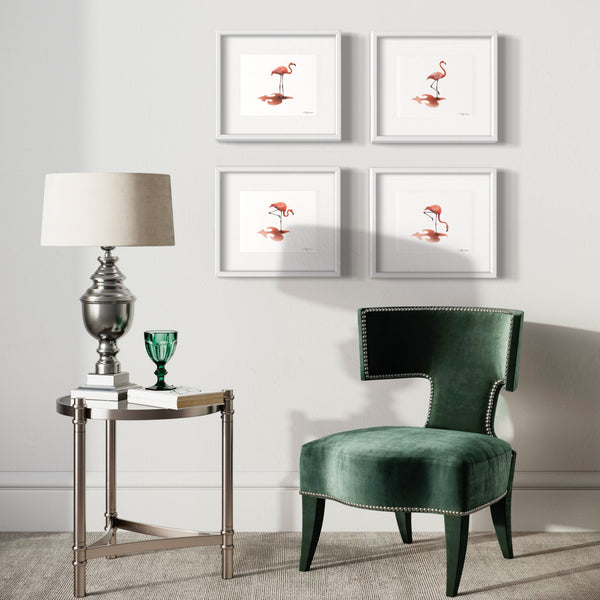 Flamingo Grazing Print