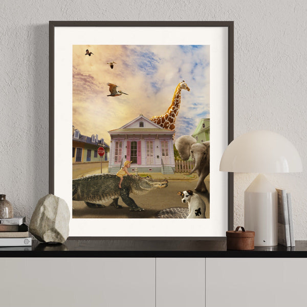 Animal House Colorful Print