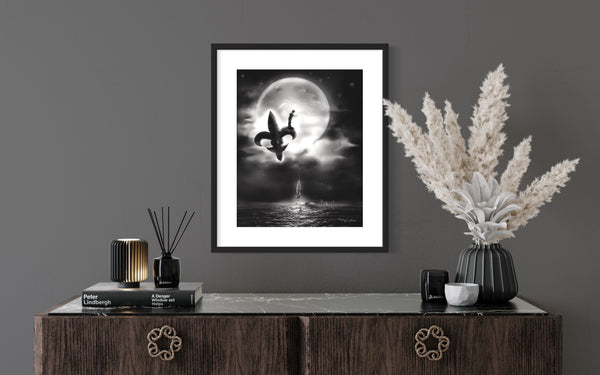 Moonlight Crabbin' Print