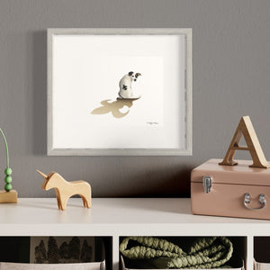 Fleur dog lis Print